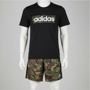 Adidas Black Primegreen Aeroready Tee Camouflage Logo NWT Men XXL Black Athletic